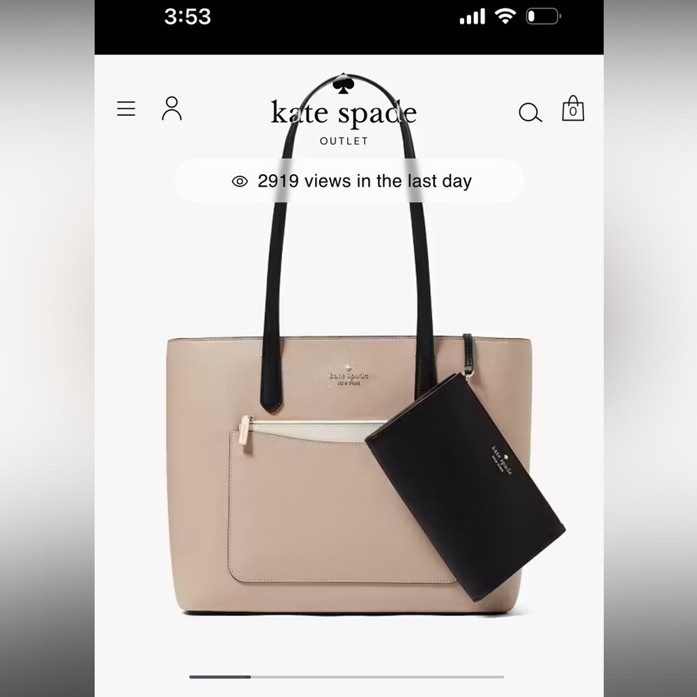 STACI COLORBLOCK LEATHER LARGE TOTE